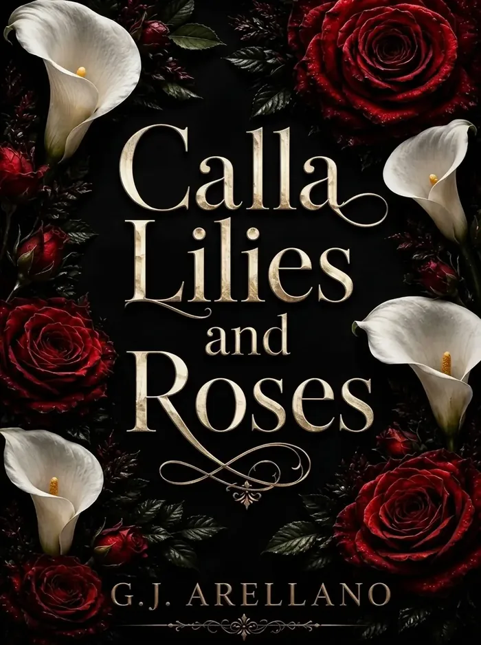 Calla Lilies and Roses by G.J. Arellano, book cover